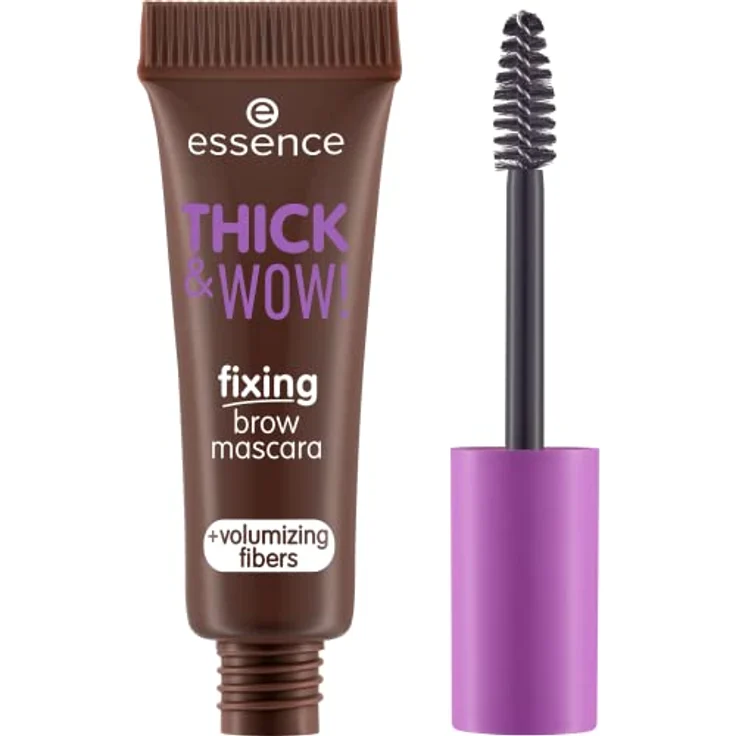 essence THICK & WOW! fixing brow mascara, Augenbrauengel, Nr. 03, Braun, volumengebend, fixierend, vegan, ohne Mikroplastikpartikel, Nanopartikel frei, ohne Parfüm, 1er Pack (6ml) – Bild 1