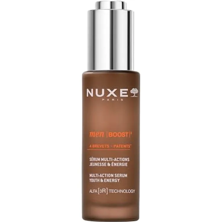 Nuxe Men Multi-Action Serum Youth & Energy, Feuchtigkeitsserum für Herren mit patentiertem Eschenöl-Extrakt, 30 ml