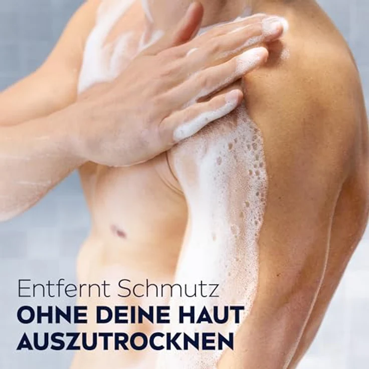 NIVEA MEN Active Clean Duschgel, pH-hautneutrale Pflegedusche mit Aktivkohle, stimulierender Duft für Körper, Gesicht und Haar (250 ml) – Bild 5