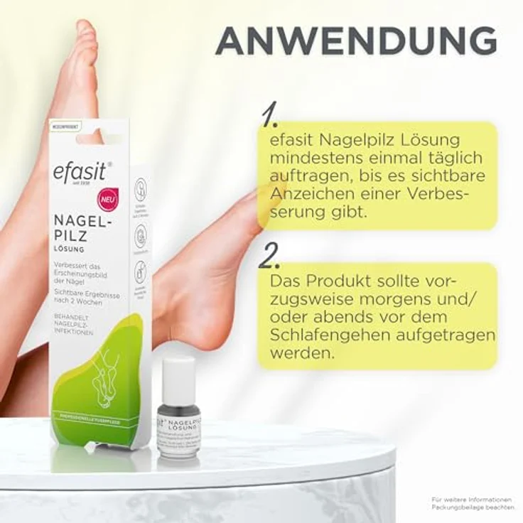 Efasit Nagelpilz Lösung, transparente Behandlung gegen Nagelpilz, 4 ml mit Schutzschicht – Bild 4