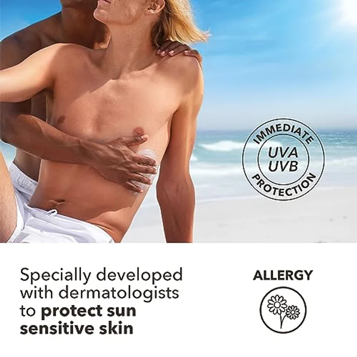 Piz Buin Allergy Bräunungsmilch SPF 30, 400 ml für empfindliche Haut, schützt vor UV-Strahlen und Sonnenallergien – Bild 3