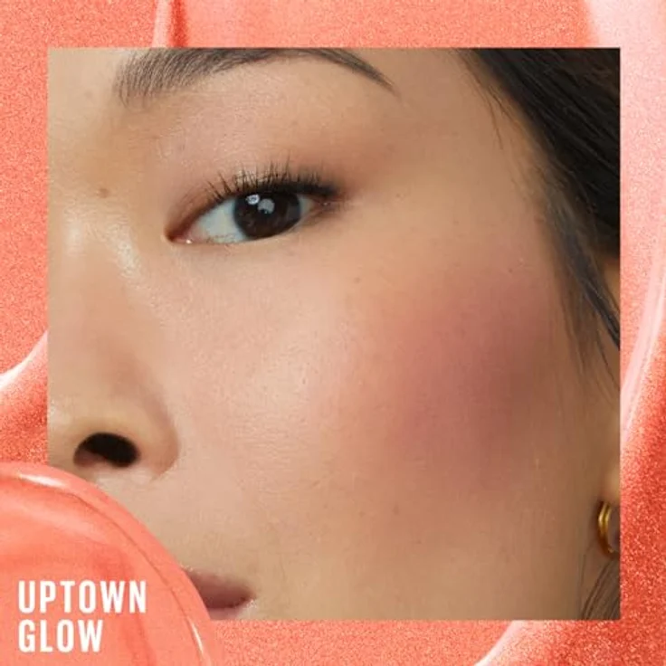Maybelline Sunkisser Blush 4,7 ml - UPTOWN GLOW, flüssiges Rouge für strahlenden Effekt und sonnengeküsste Haut, angereichert mit Vitamin E – Bild 5