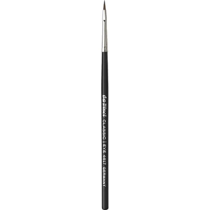 Da Vinci Eyelinerpinsel, gerade und wellige Kunstfasern für präzise Linien, schwarz-glänzender Griff, Damen – Bild 5