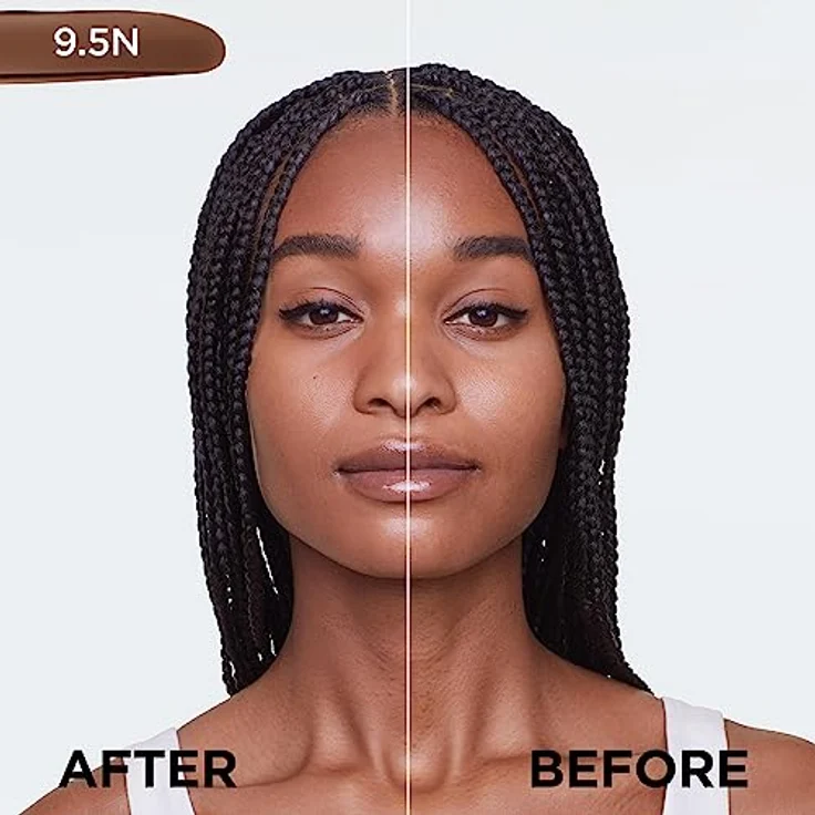 L'Oréal Paris Make up, Flüssige Foundation mit Hyaluron und Aloe Vera, Perfect Match Make-Up, Nr, 9.5.N Sandal, 30 ml – Bild 4