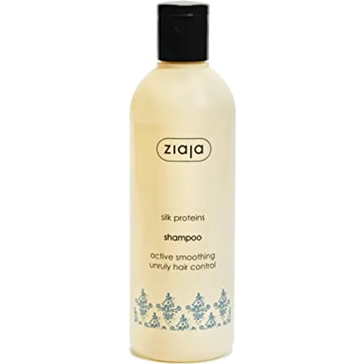 Ziaja Proteínas De Seda Champú Alisador - 300 Ml, glättendes Shampoo mit Seidenproteinen, für trockenes, raues und stumpfes Haar