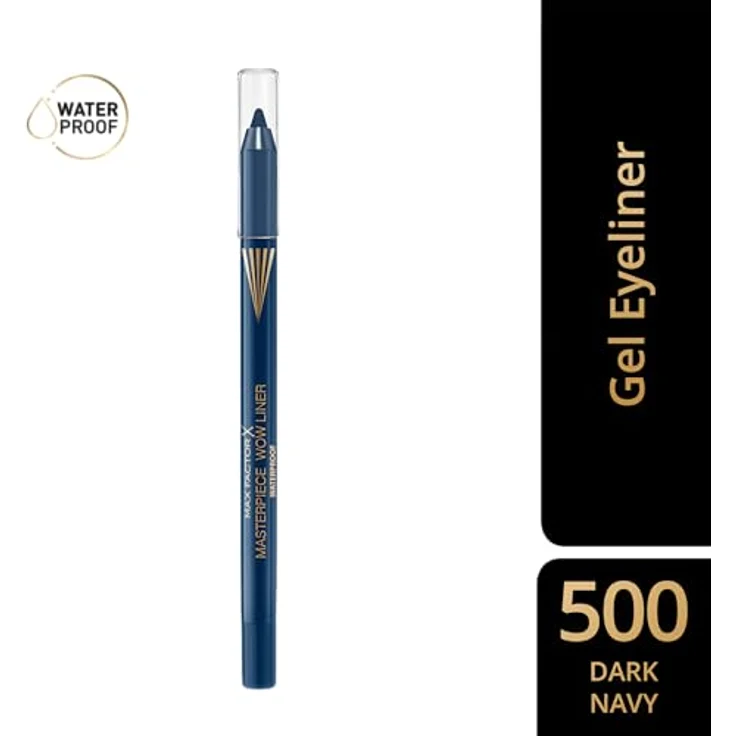 Max Factor Masterpiece Wow Liner Waterproof, Eyeliner in Dark Navy, 1.2 g, wasserfest, präzise Linienführung – Bild 4