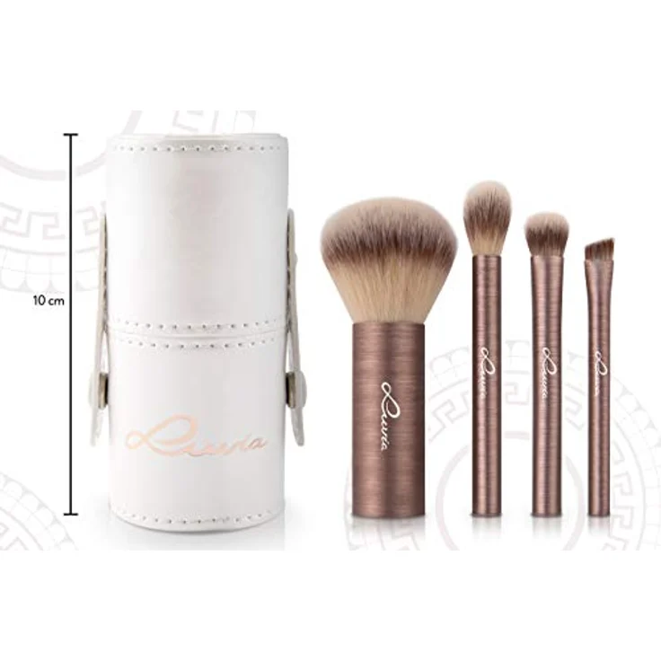 Luvia Cosmetics Kosmetikpinsel-Set Mini Prime Vegan, 4 tlg., in Reisegröße Make-up Accessoires Set, Dekorative Kosmetik Make-up Accessoires – Bild 3