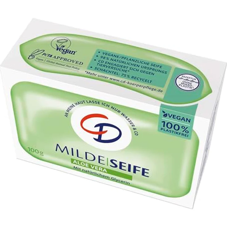 CD MILDE SEIFE ALOE VERA 100G vegan & ohne Mikroplastik: Tests, Infos &  Preisvergleich