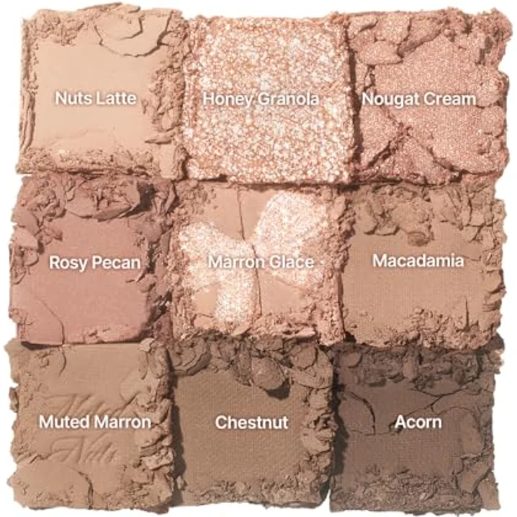 Dasique Eye Shadow Pallete Lidschattenpalette Farbton 24 Muted Nuts, 7 g, intensive Pigmentierung mit matter und glitzernder Textur – Bild 4