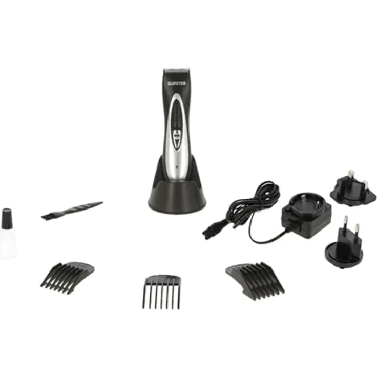 CLIPSTER CuttoX Akku-Schermaschine mit Edelstahl-Scherkopf, 3 Aufsteckkämme und Zubehör – Bild 8