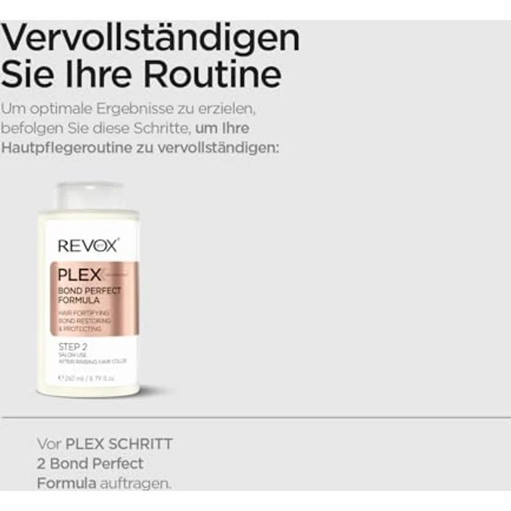 Revox Haarmaske PLEX Bond Multiply Formula Step 1, 260ml - Haarkur zur Haarrekonstruktion und Stärkung – Bild 6