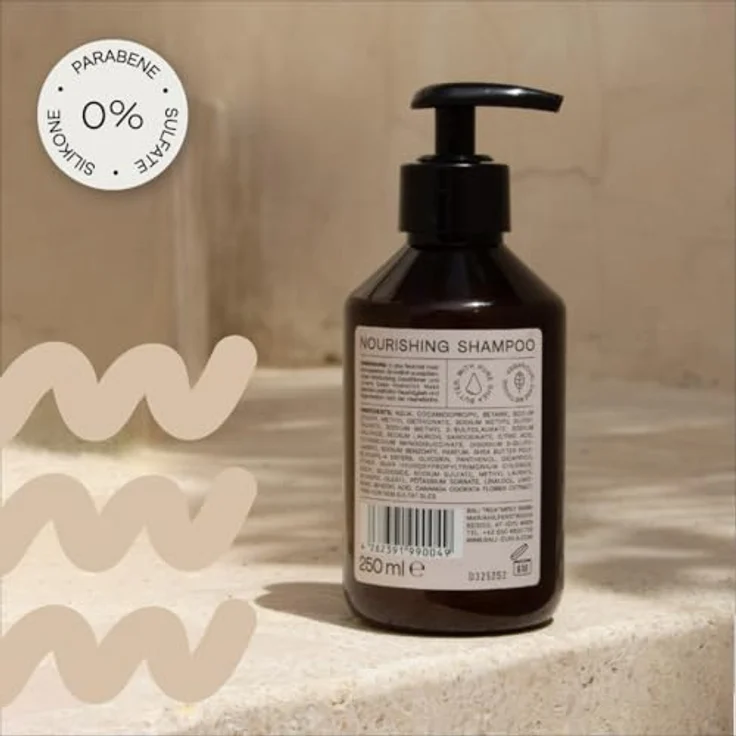 Bali Curls Nourishing Shampoo, Nährendes Haarshampoo ohne Sulfate, Parabene und Silikone für Naturlocken, 250ml – Bild 5
