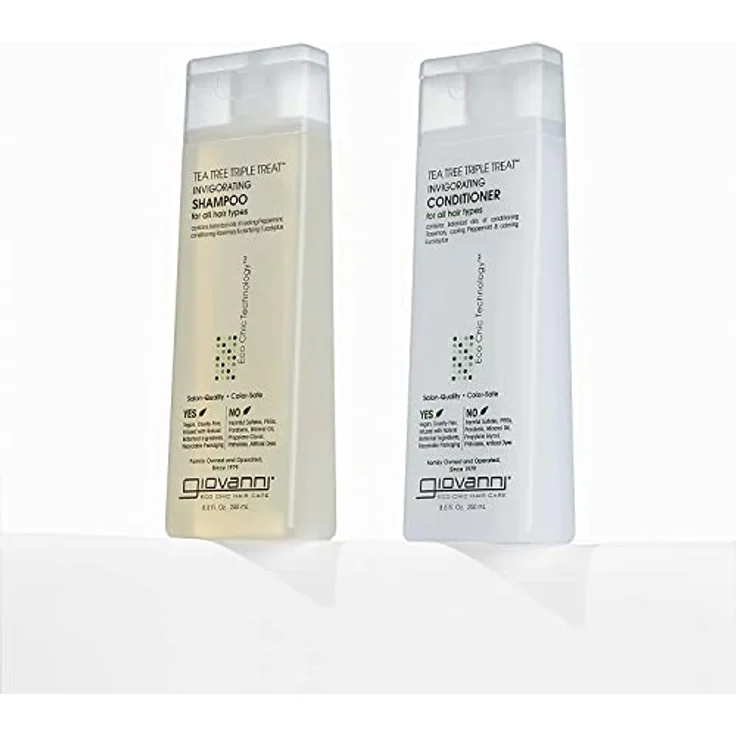 Giovanni Tea Tree Triple Treat Shampoo 710ml, erfrischendes Shampoo mit biologischen Ölen für kräftiges und gepflegtes Haar – Bild 5