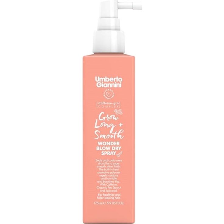Umberto Giannini Blow Dry Spray Grow Long & Smooth Wonder, Hitzeschutz für Haarstyling, 150 ml, Unisex
