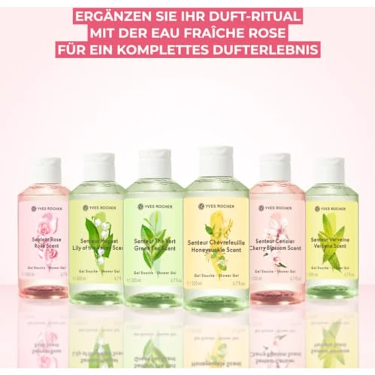 Yves Rocher Senteur Rose Duschgel, 200 ml für Damen, sanfte Reinigung und Feuchtigkeitspflege – Bild 5