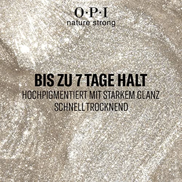 OPI Nature Strong Nagellack Glowing Places, 15 ml, veganer Nagellack mit intensivem Glanz – Bild 2