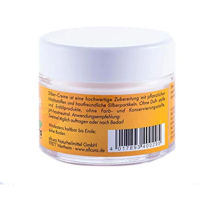 Allcura Silber Creme, 50 ml, pflegt und schützt empfindliche Haut mit natürlichen Ölen – Bild 2