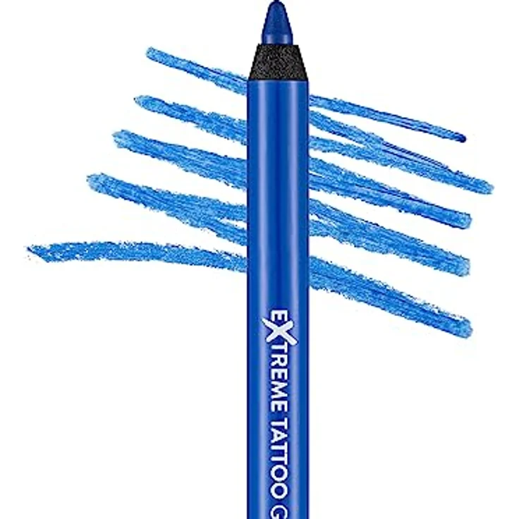 Flormar Extreme Tattoo Gel Pencil 012 Blue Dream, hochpigmentierter Gel-Kajal, mattes Finish, wasserfest & wischfest, langanhaltend, 1,2 g – Bild 2