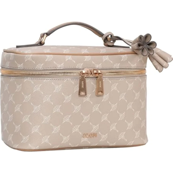 JOOP! Cortina 1.0 Flora Washbag M Sesame, Beauty Case mit viel Platz und Spiegel – Bild 2