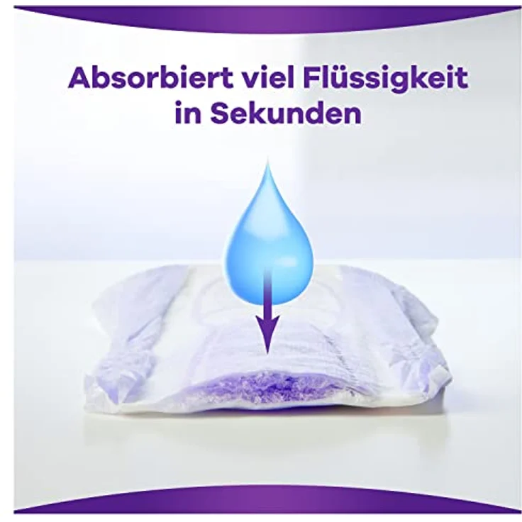 Always Discreet Inkontinenz-Slipeinlagen Damen, Long Plus (16 Binden) Big Pack, starker Schutz mit RapidDry-Kern, geruchsneutralisierende Technologie – Bild 3