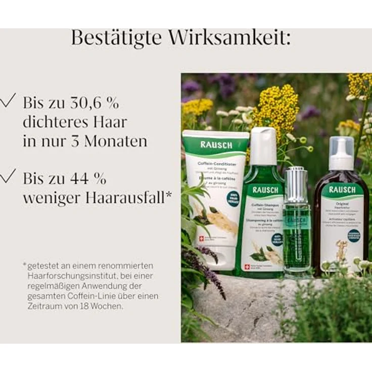 Rausch Coffein-Conditioner mit Ginseng, 150 ml, speziell bei Haarausfall – Bild 8