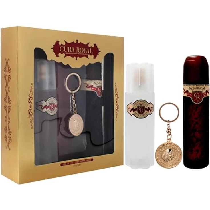 Cuba Royal Set Eau de Toilette (EdT) 100 ml + Rasierwasser 100 ml + Schlüsselanhänger – Bild 3