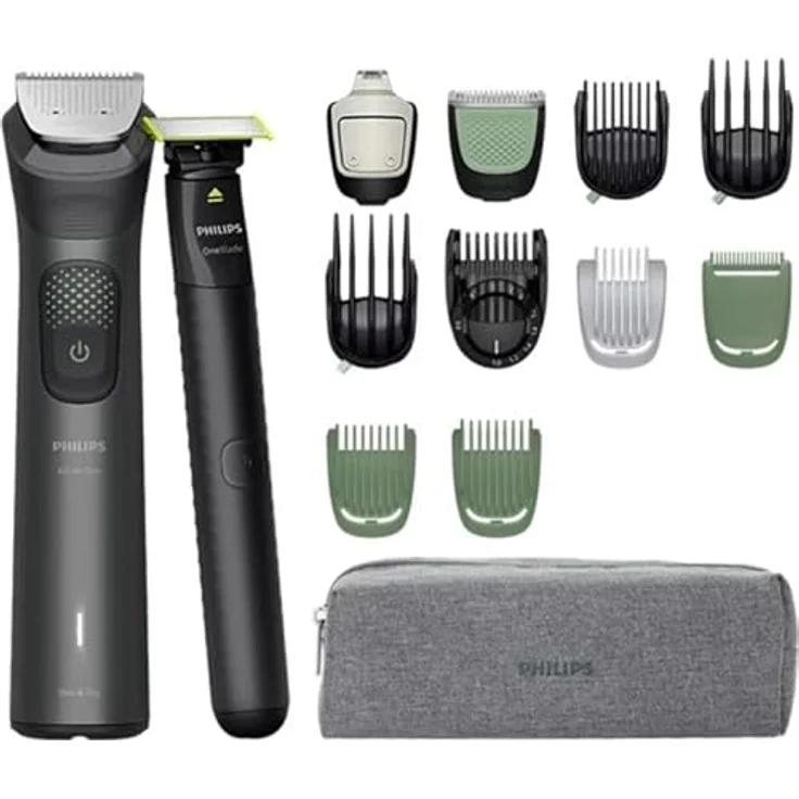 Philips All-in-One Trimmer 9000 Series MG9531/15, 15-in-1-Trimmer mit OneBlade Technologie, 120 Min Akkulaufzeit, wasserabweisend – Bild 2