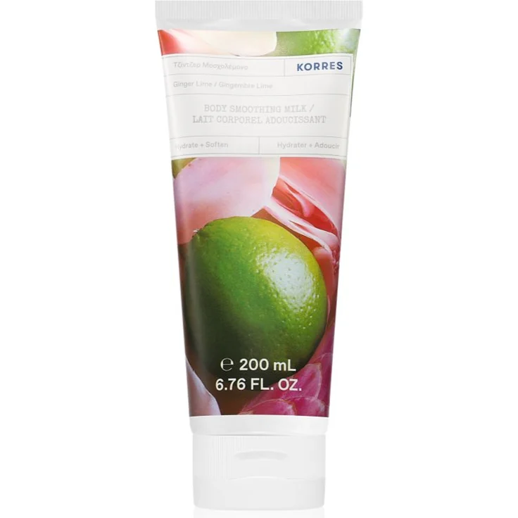 Korres Ginger Lime, pflegende Körpermilch mit 92% natürlichen Inhaltsstoffen, 200 ml – Bild 1