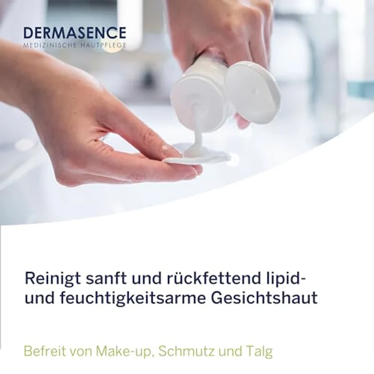 DERMASENCE Chrono retare Reinigungsmilch, 200 ml - Milde, rückfettende Gesichtsreinigung für die feuchtigkeitsarme Haut - ideal zur Make-up-Entfernung - mit Feuchthaltesubstanzen und Bisabolol – Bild 3