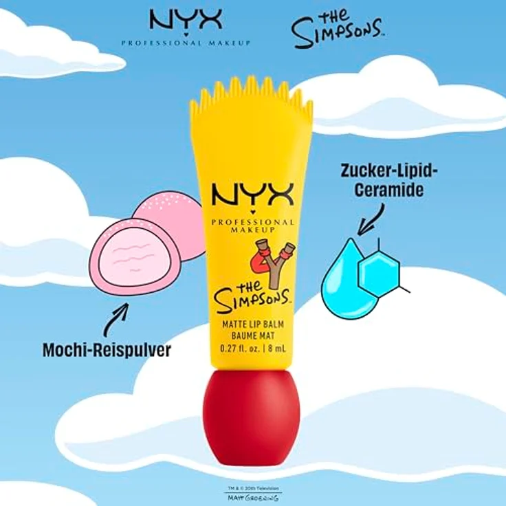 NYX Professional Makeup The Simpsons Smushy, Lippenbalsam mit Matt-Effekt, pflegend, 8 ml – Bild 4