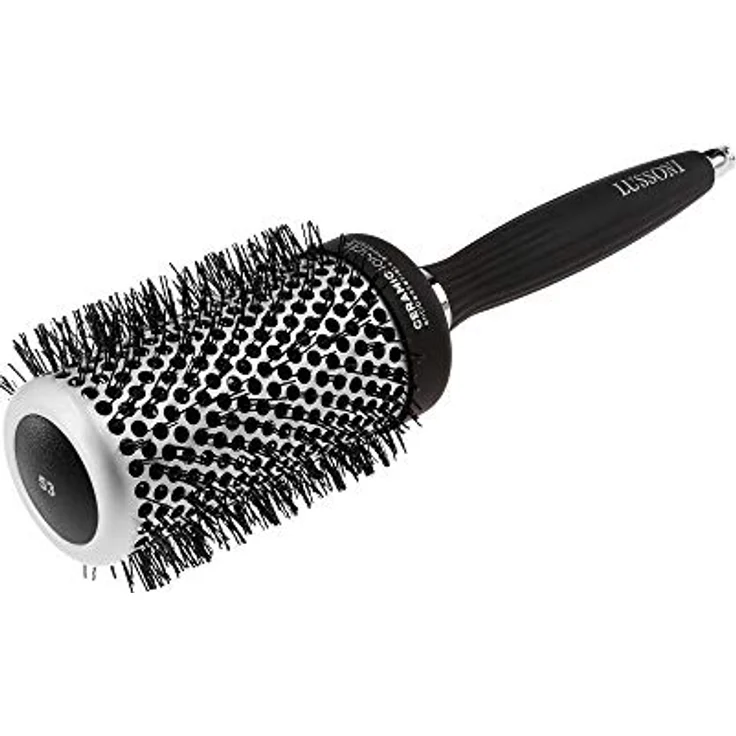 TB TOOLS FOR BEAUTY LUSSONI Professionelle Antistatische Styling Bürste Mit Geriffelten Borsten, Schwarz (53 mm) – Bild 2