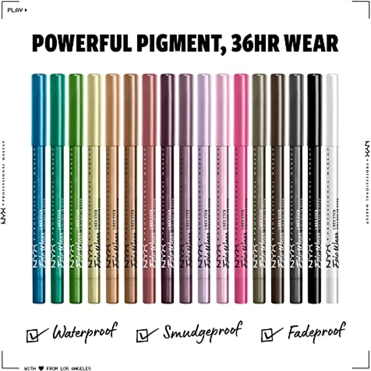 NYX Professional Makeup Epic Wear Eyeliner, hochpigmentierter Kajalstift in Deepest Brown, 1,21 g mit bis zu 36 Stunden Haltbarkeit – Bild 2