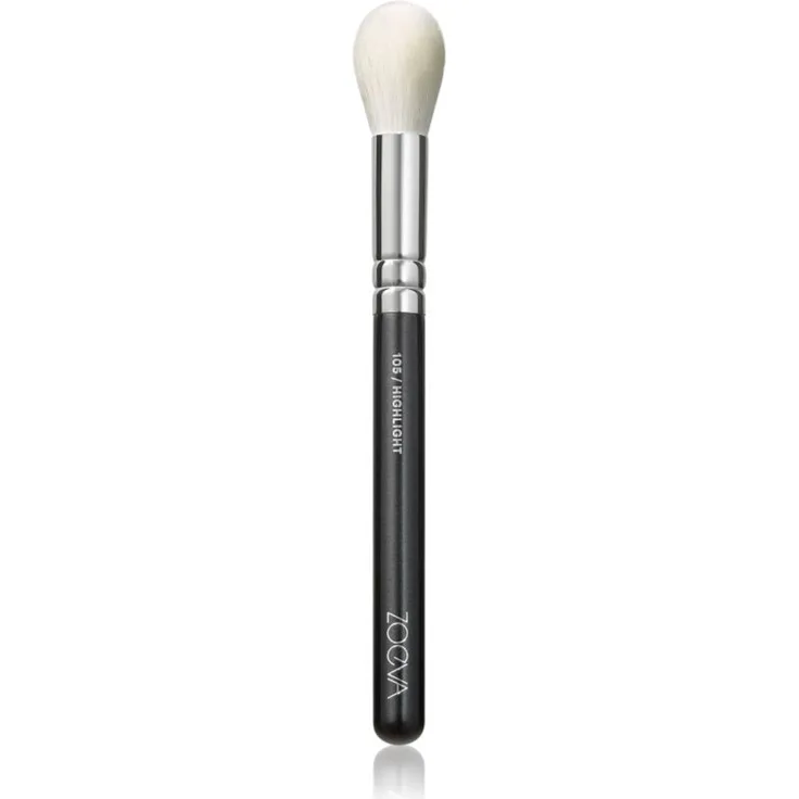 ZOEVA 105 Highlight Pinsel für Aufheller 1 St., Pinsel für die Wangen für Damen, für die Anwendung cremiger und pulverförmiger Produkte, feine Borsten, synthetische Fasern, vegan