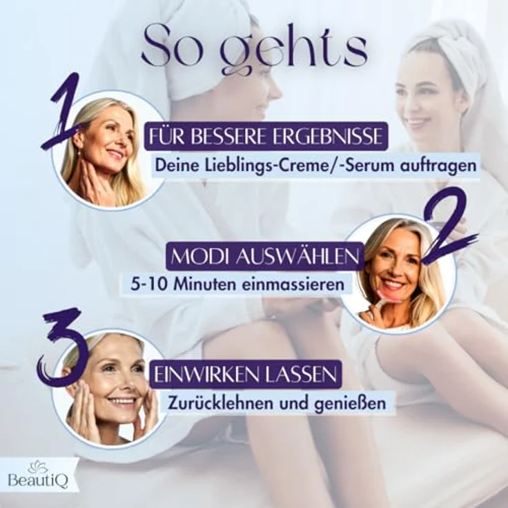Winch Massagegerät [Neuheit] Beauty Deluxe, LED-Therapie, Vibrations-, Wärme- & Kältefunktion, strahlende Haut – Bild 7