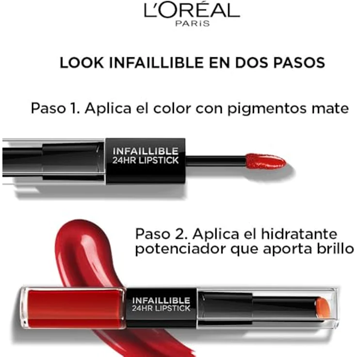 L'Oreal Paris INFALLIBLE X3 24H lipstick #404 corail constant 5,6 ml – Bild 4