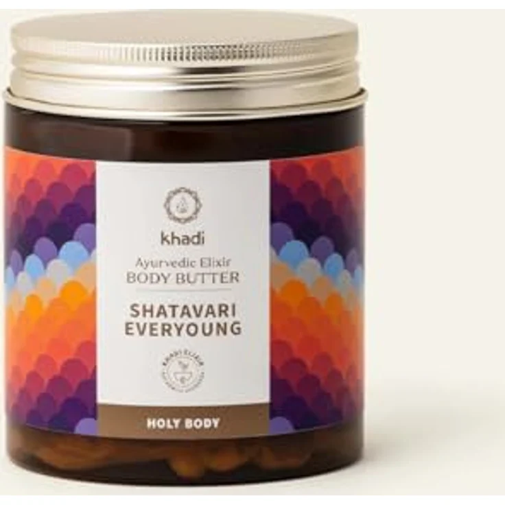 Khadi BODY BUTTER SHATAVARI EVERYOUNG, Ayurvedische Körperbutter, regeneriert & glättet, 100% natürlich & vegan, 100ml – Bild 1