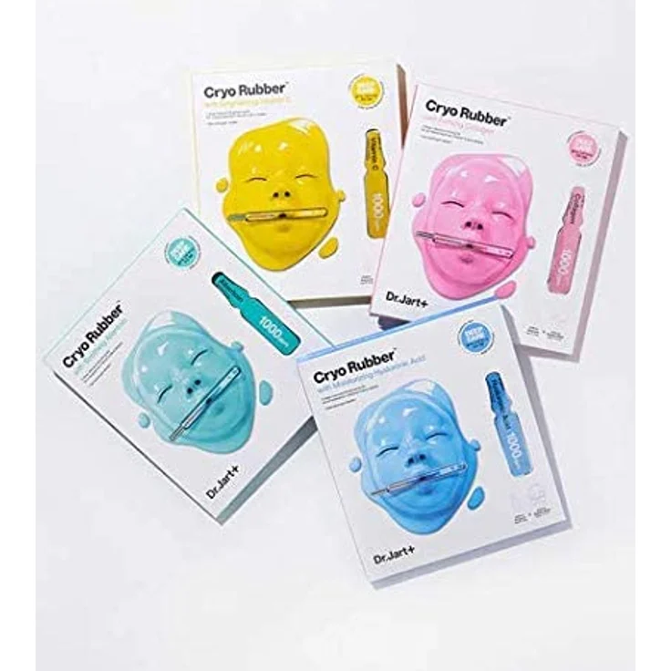 Dr. Jart+ Cryo Rubber: Moisturizing Hyaluronic Acid Gesichtsmaske, beruhigendes Allantoin, feuchtigkeitsspendende Hyaluronsäure - 4g Ampulle + 40g Maske – Bild 4