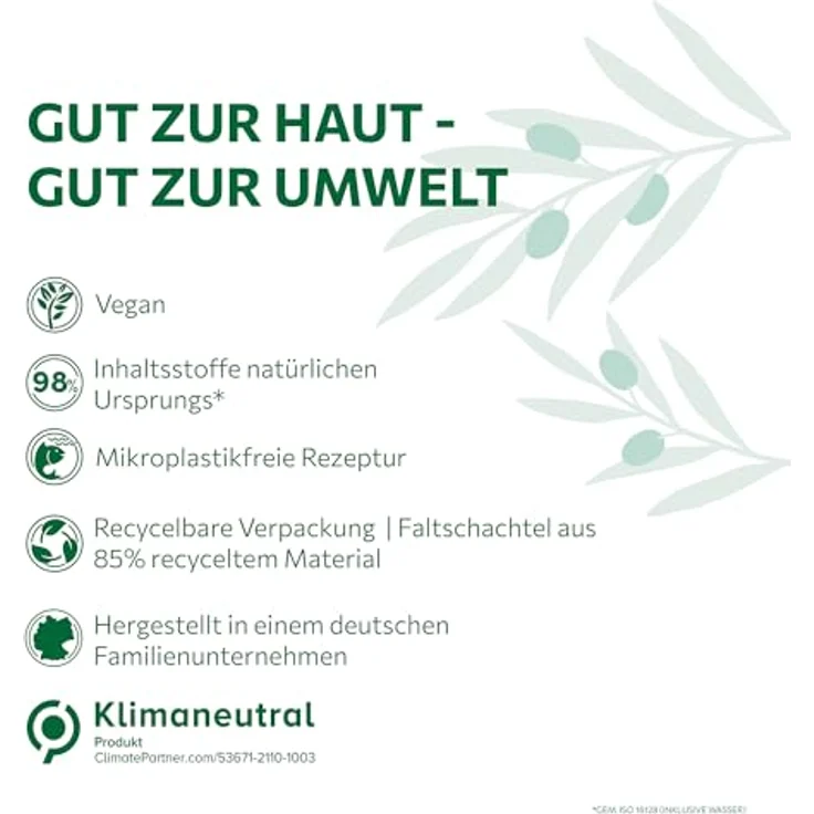 Alkmene Gesichtscreme für trockene Haut, 50 ml - Feuchtigkeitscreme mit Olivenöl & Vitamin E, vegan, dermatologisch getestet, ohne Mikroplastik – Bild 5