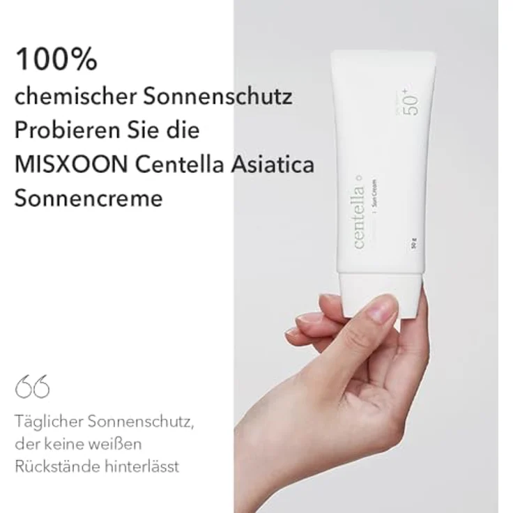 Mixsoon - Centella Sun Cream SPF50+ PA++++ (50g) – Bild 5