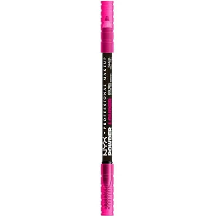NYX Professional Makeup Powder Louder Augenbrauenstift, vegane Mikrofaser-Formel, 1,2 g, Farbe 09 Black