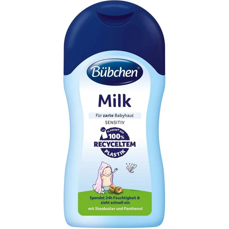 BÜBCHEN Hautcreme Bübchen Milk, feuchtigkeitsspendende Körpermilch für Baby- und Erwachsenenhaut, 400 ml