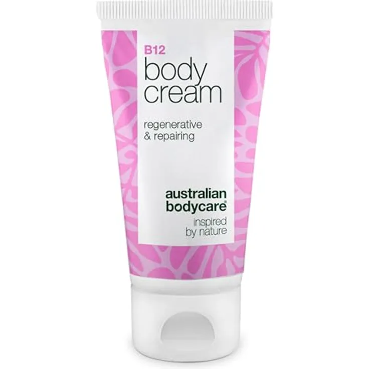Australian Bodycare Vitamin B12 Body Cream, feuchtigkeitsspendende Pflege für trockene & empfindliche Haut mit Ectoin & Allantoin