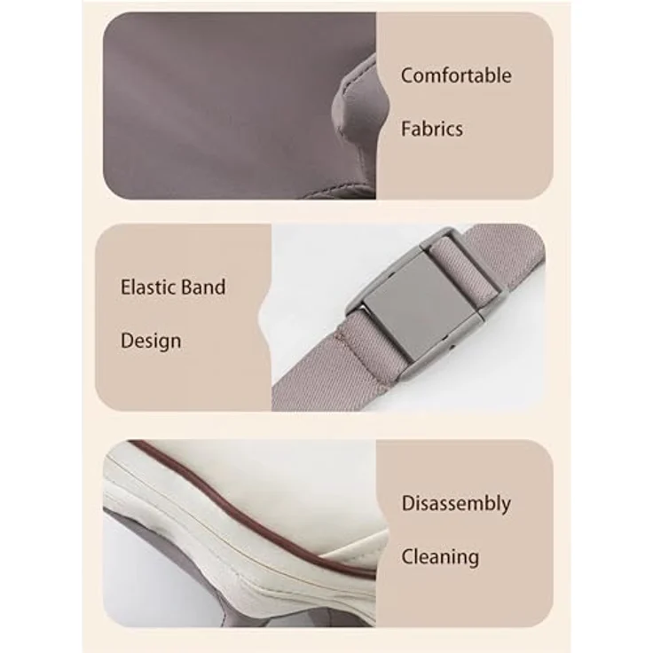 Lalano`S Cosmetics Nacken-Massagegerät 6D Massage Shiatsu-Gerät mit Wärmefunktion, Kabellos, Plüschiges PU-Leder, 6 Massageköpfe, Autoshutdown-Funktion – Bild 5