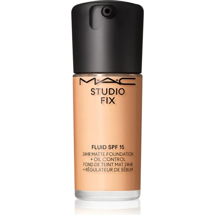MAC Cosmetics Studio Fix Fluid SPF 15, 24HR Matte Foundation + Oil Control, Farbton NC18, 30 ml
