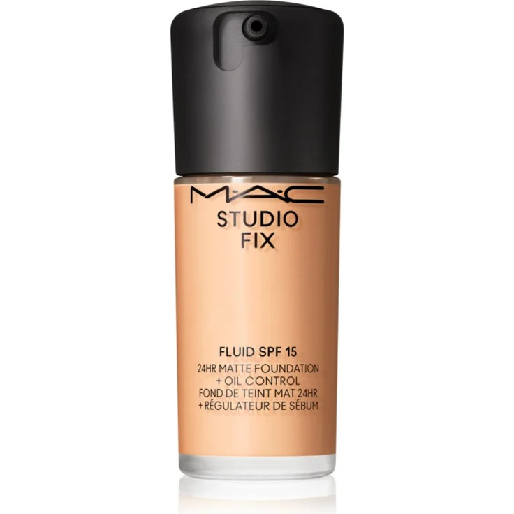 MAC Cosmetics Studio Fix Fluid SPF 15, 24HR Matte Foundation + Oil Control, Farbton NC18, 30 ml