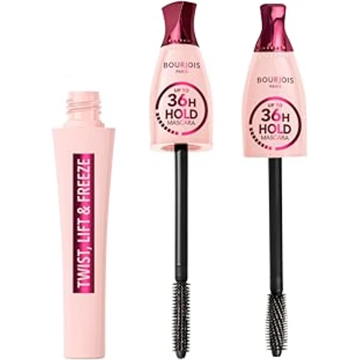 Bourjois Twist, Lift & Freeze Mascara, Schwarz, 36 Stunden Halt, extremer Lift-Effekt, 2-in-1-Bürste, tropfsichere Formel, 8 ml – Bild 2