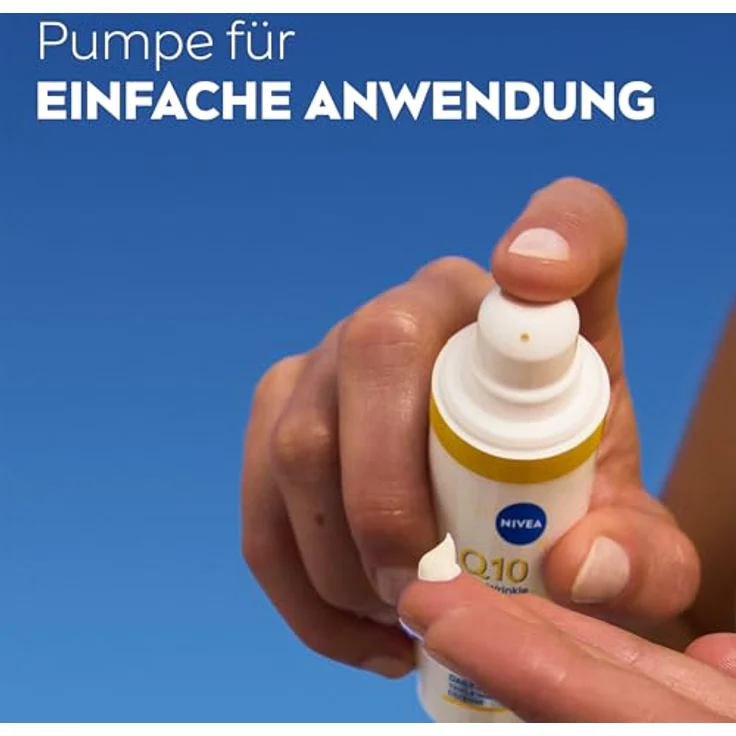 Nivea Q10 Daily UV-Fluid 40ml, Anti-Aging-Creme mit LSF 50, UVA-/UVB-Schutz, für alle Hauttypen – Bild 4