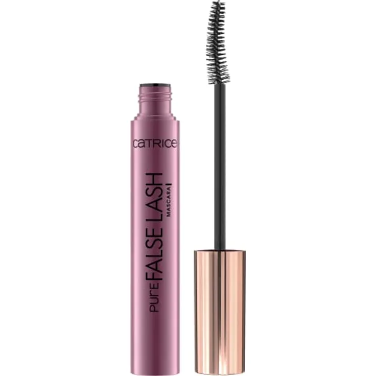Catrice Pure False Lash Mascara, Nr. 010, Schwarz, langanhaltend, volumengebend, Falsche Wimpern-Effekt, matt, vegan, ohne Mikroplastikpartikel, Nanopartikel frei, ohne Parfüm, 1er Pack (10ml)