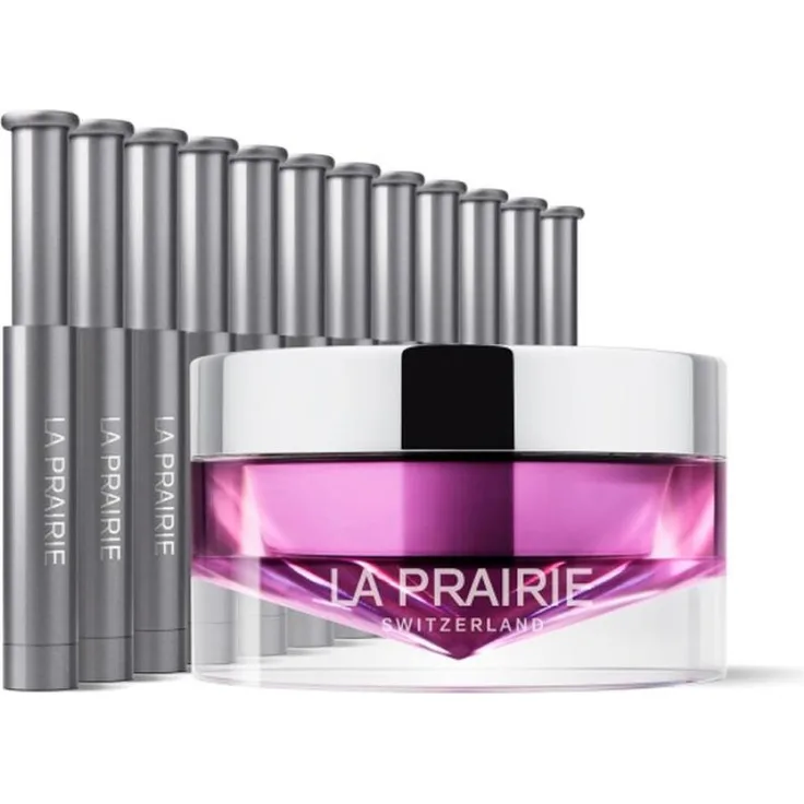 La Prairie Platinum Rare Haute-Rejuvenation-Maske, Intensiv-Treatment mit Hyaluron und Kollagen, 20 ml + 12 x 0,7 ml Ampullen