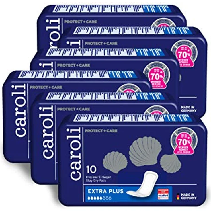Caroli Protect + Care Hygieneeinlagen Einlagen Extra Plus 10 Stück